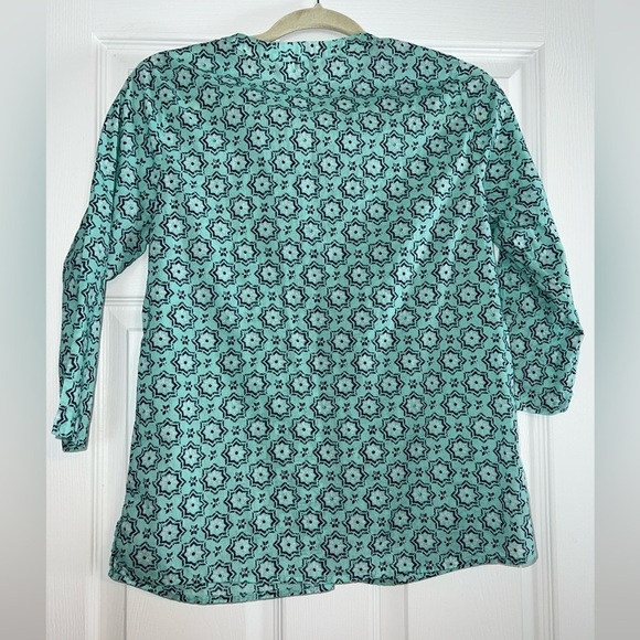 TALBOTS 3/4 Sleeve V Neck Blouse Size SP - Picture 3 of 8